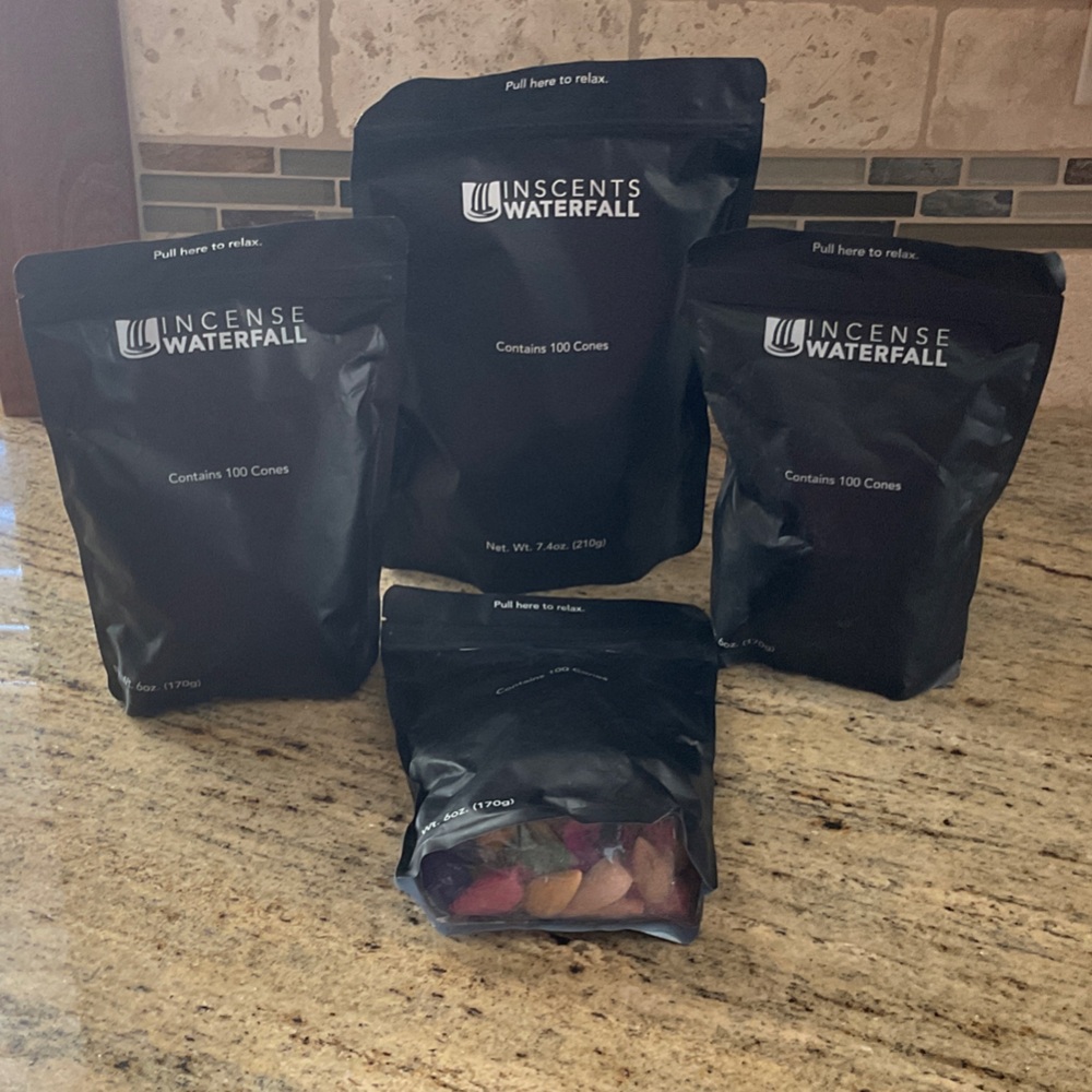 Black Incense Cone Set 4 sets